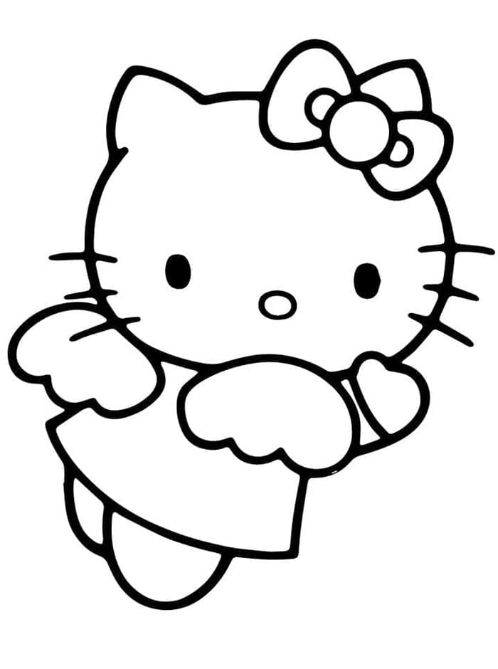 Hello Kitty pro 6leté Děti omalovánka