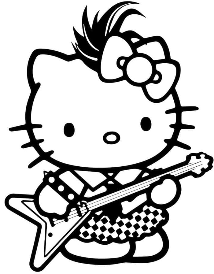 Hello Kitty pro Děti omalovánka
