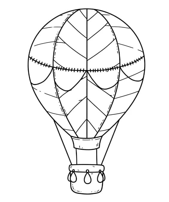 Horkovzdušný Balon (1) omalovánka