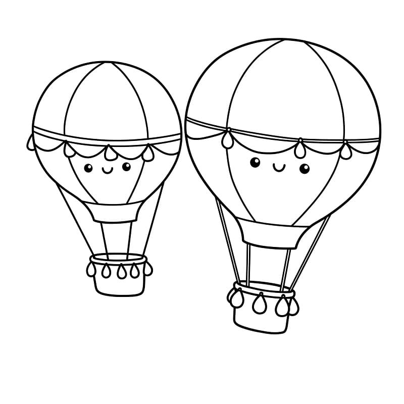 Horkovzdušný Balon (11) omalovánka