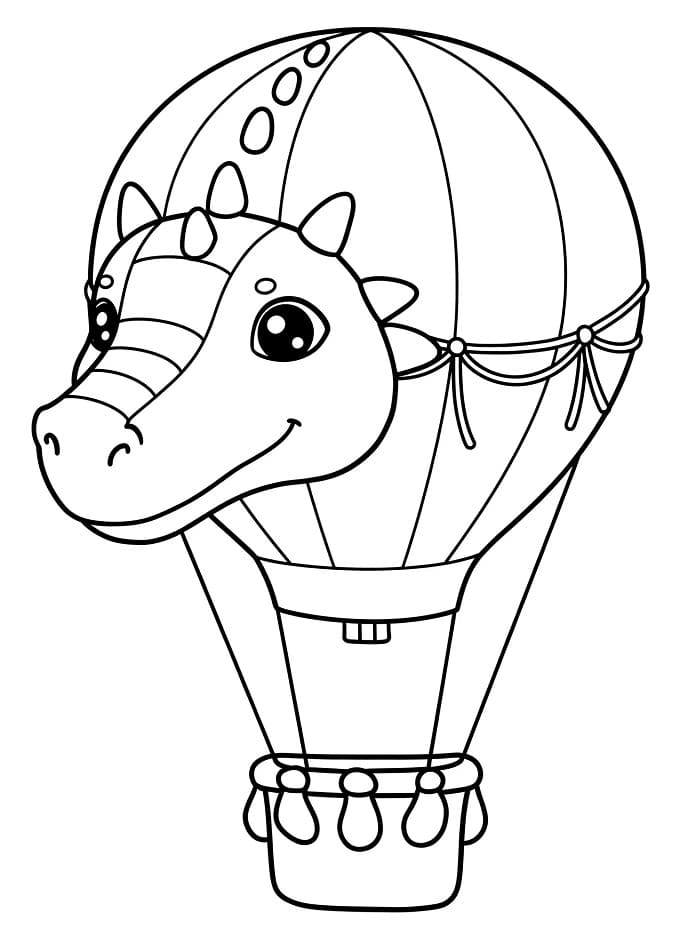 Horkovzdušný Balon (19) omalovánka