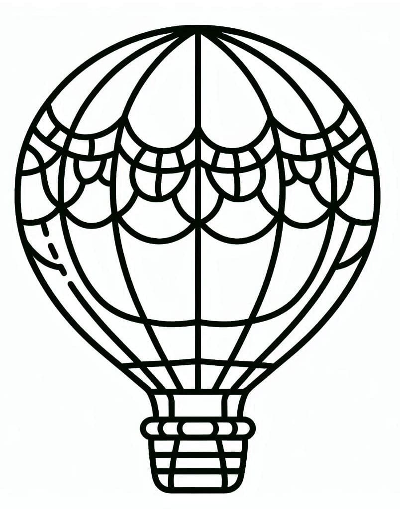 Horkovzdušný Balon (20) omalovánka