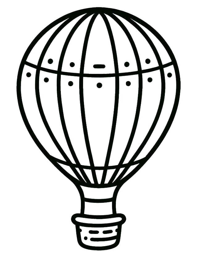 Horkovzdušný Balon (23) omalovánka