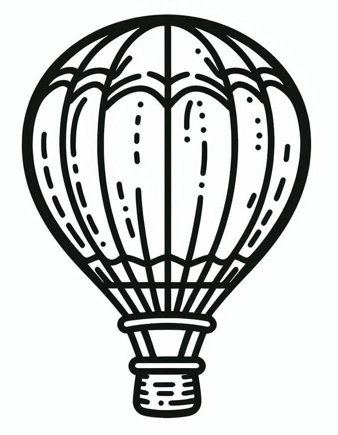 Horkovzdušný Balon (25) omalovánka