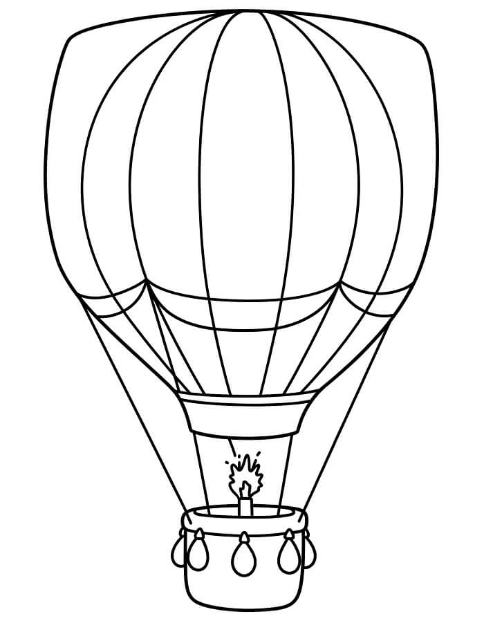 Horkovzdušný Balon (29) omalovánka