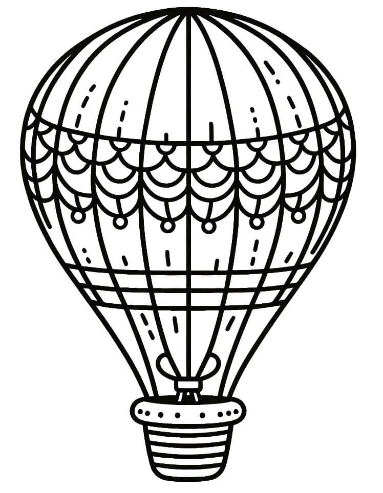 Horkovzdušný Balon (32) omalovánka