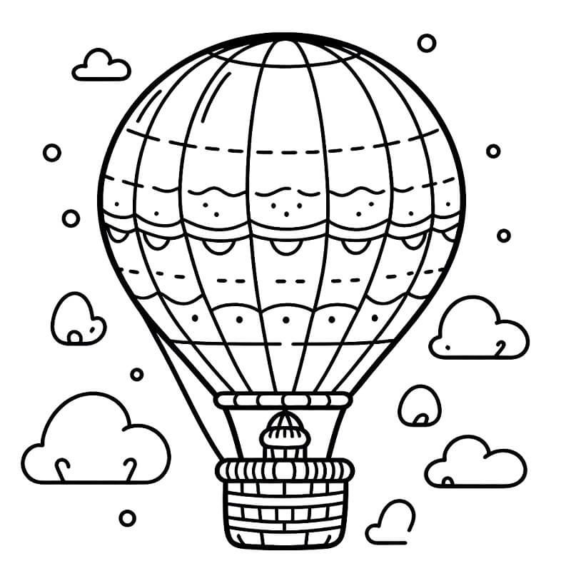 Horkovzdušný Balon (34) omalovánka