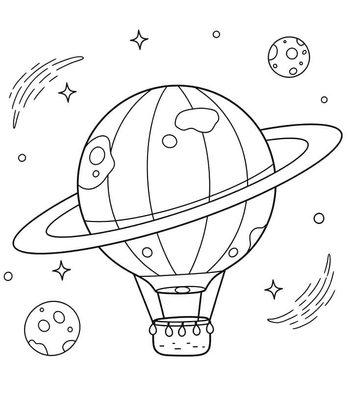 Horkovzdušný Balon (35) omalovánka
