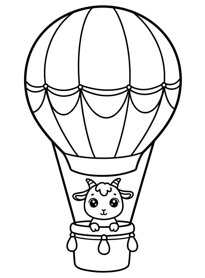 Horkovzdušný Balon (4) omalovánka