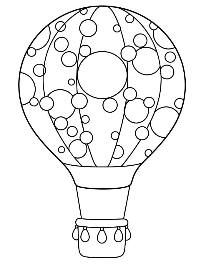 Horkovzdušný Balon (7) omalovánka