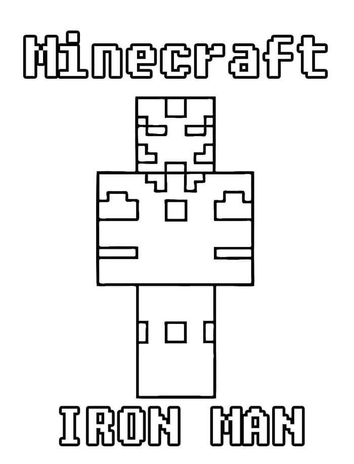 Hra Minecraft omalovánka
