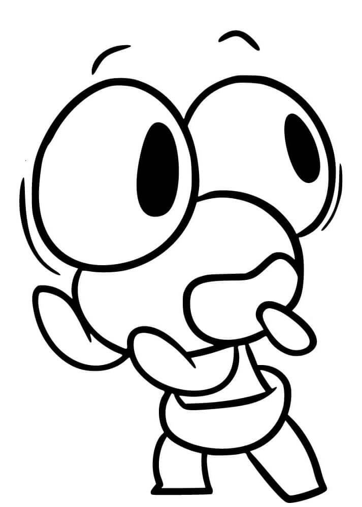 Hráč Rainbow Friends omalovánka