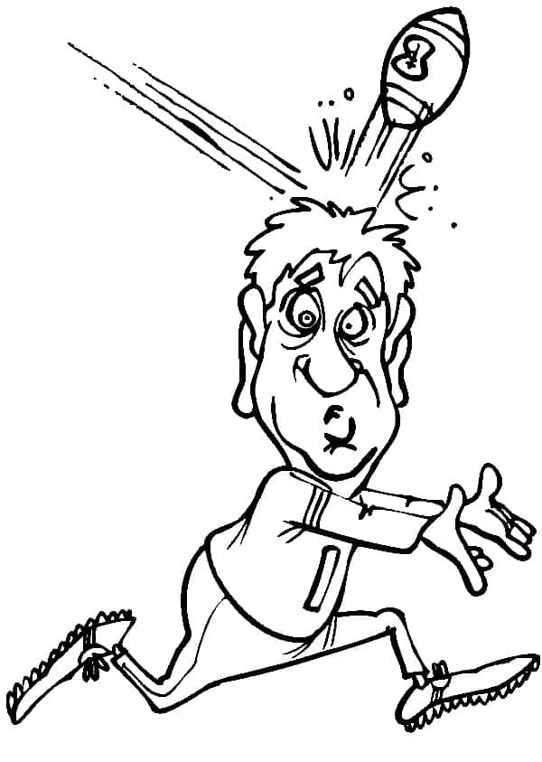 Hrát Ragby omalovánka