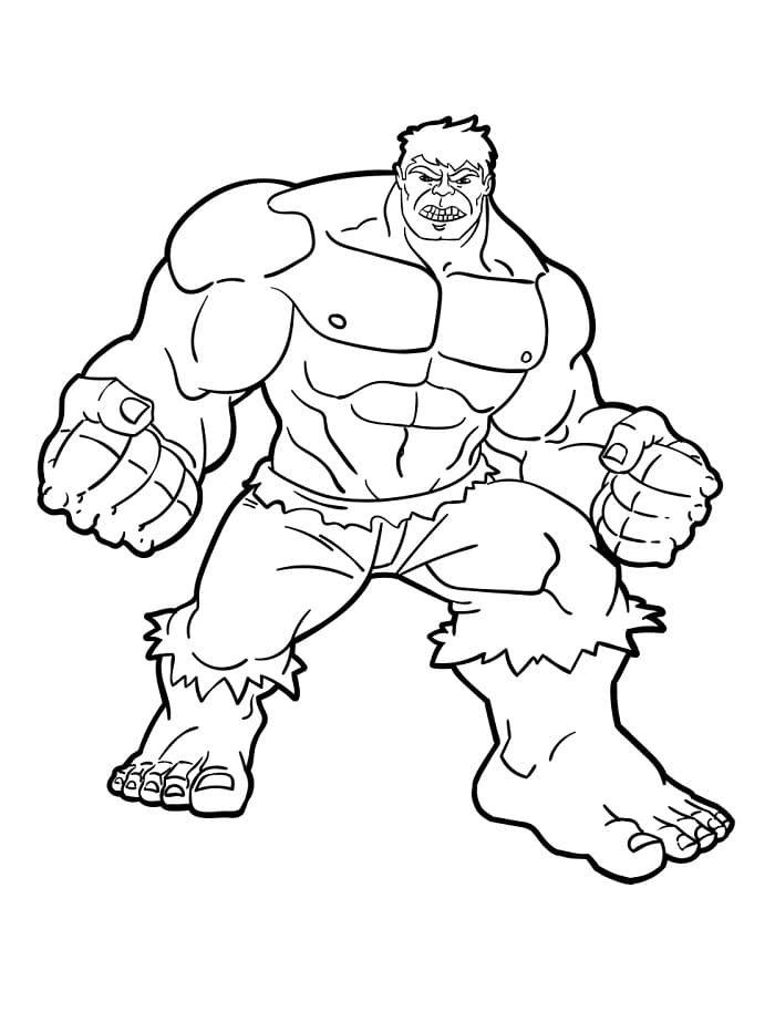 Hromový Hulk omalovánka