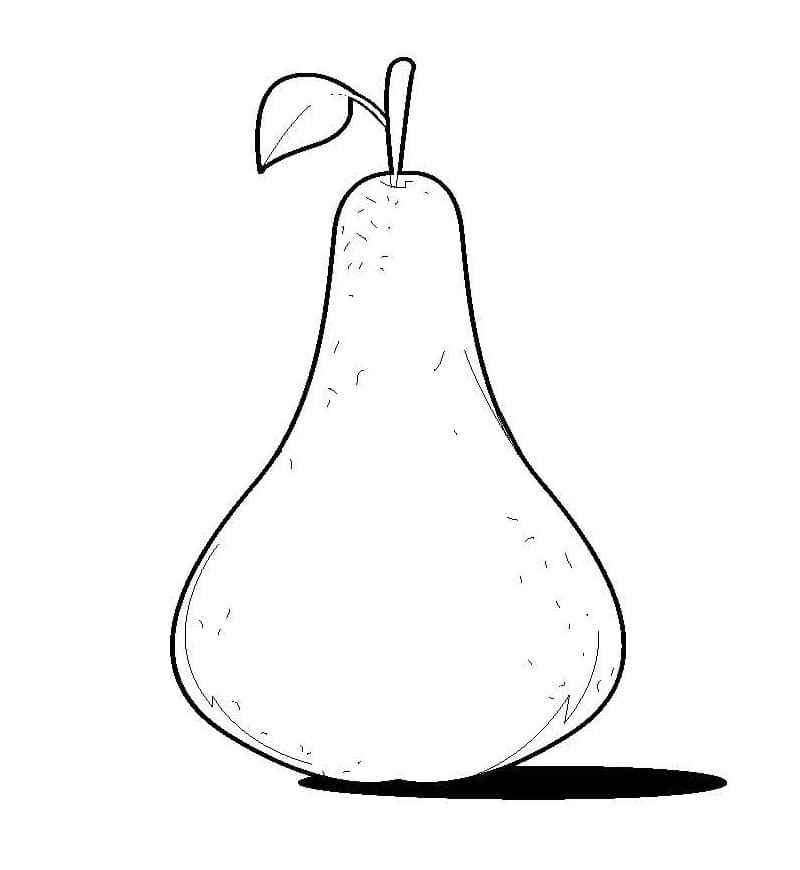 Hruška Vymalovatelné pro Děti omalovánka