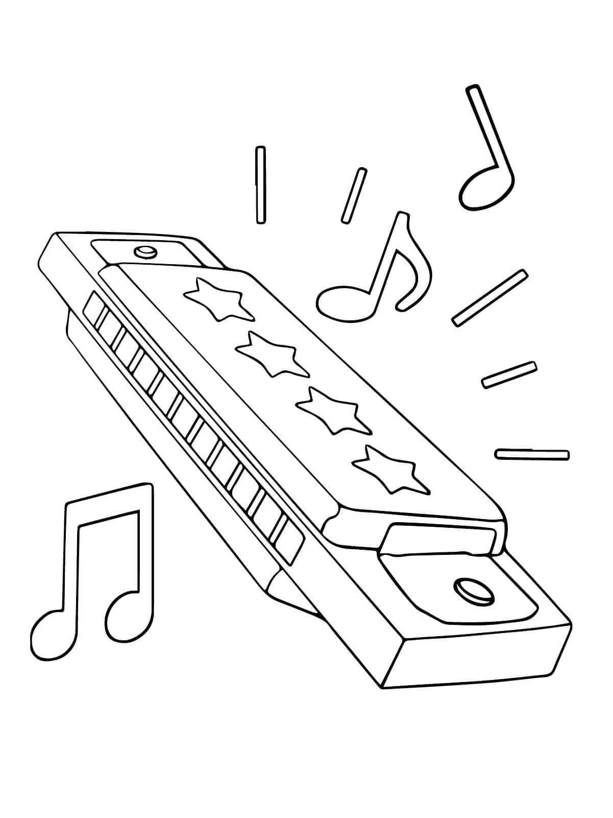 Hudební Nástroje (3) omalovánka