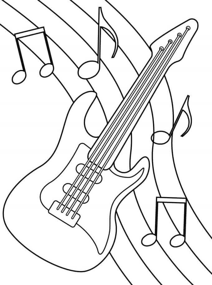 Hudební Nástroje (32) omalovánka