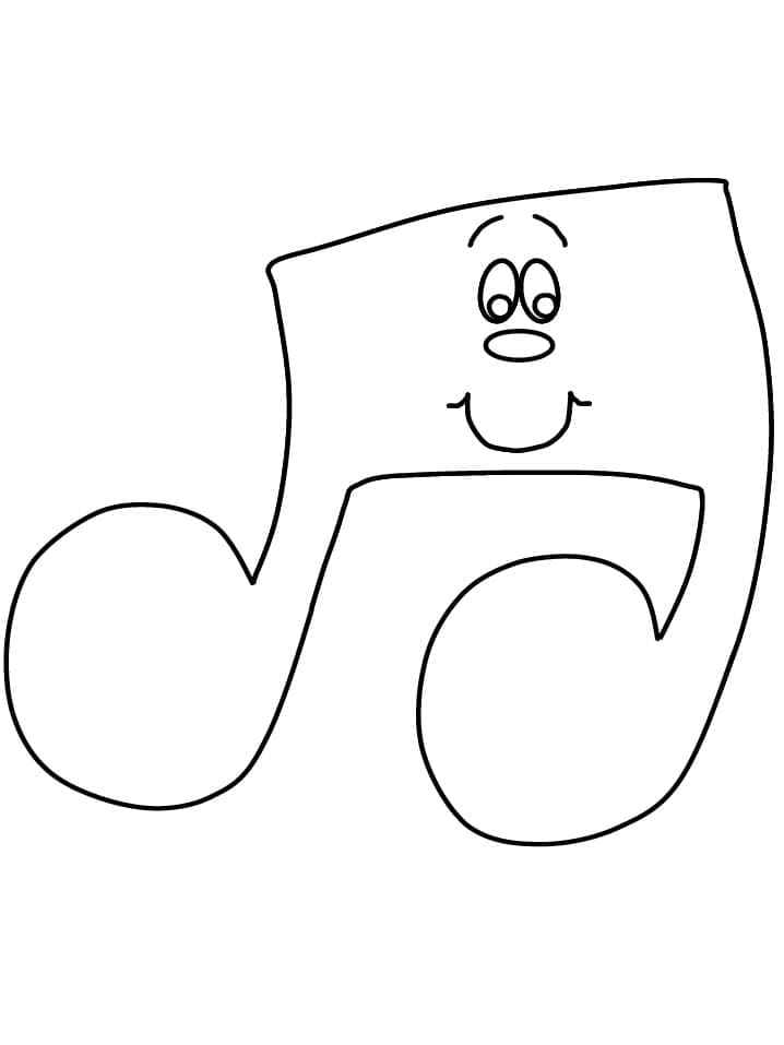 Hudební Noty (10) omalovánka