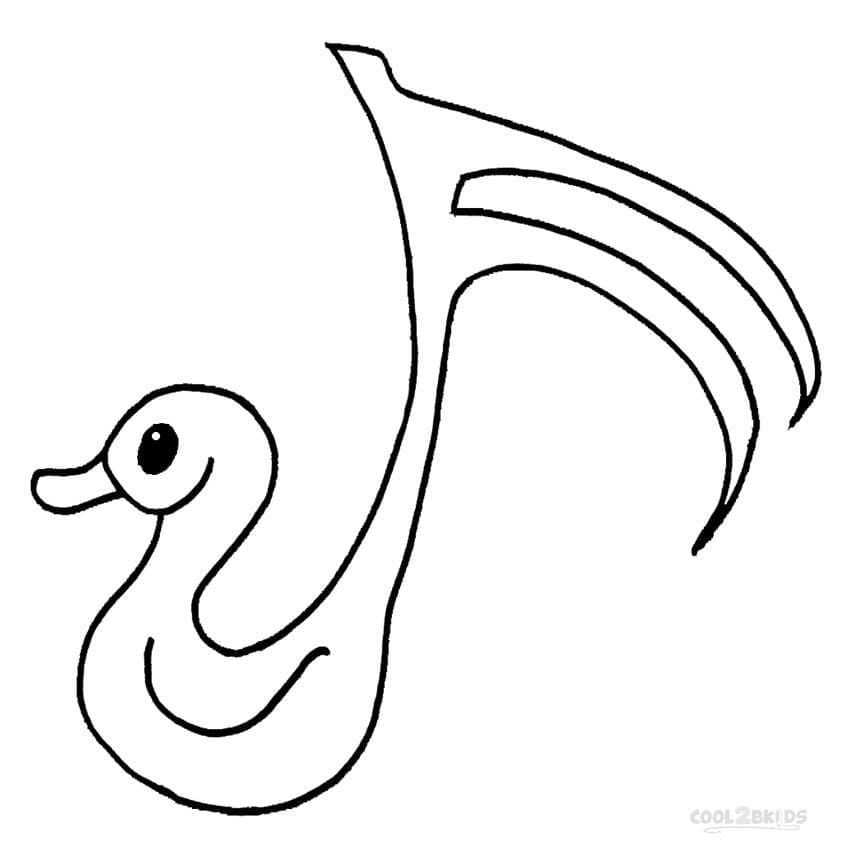 Hudební Noty (11) omalovánka