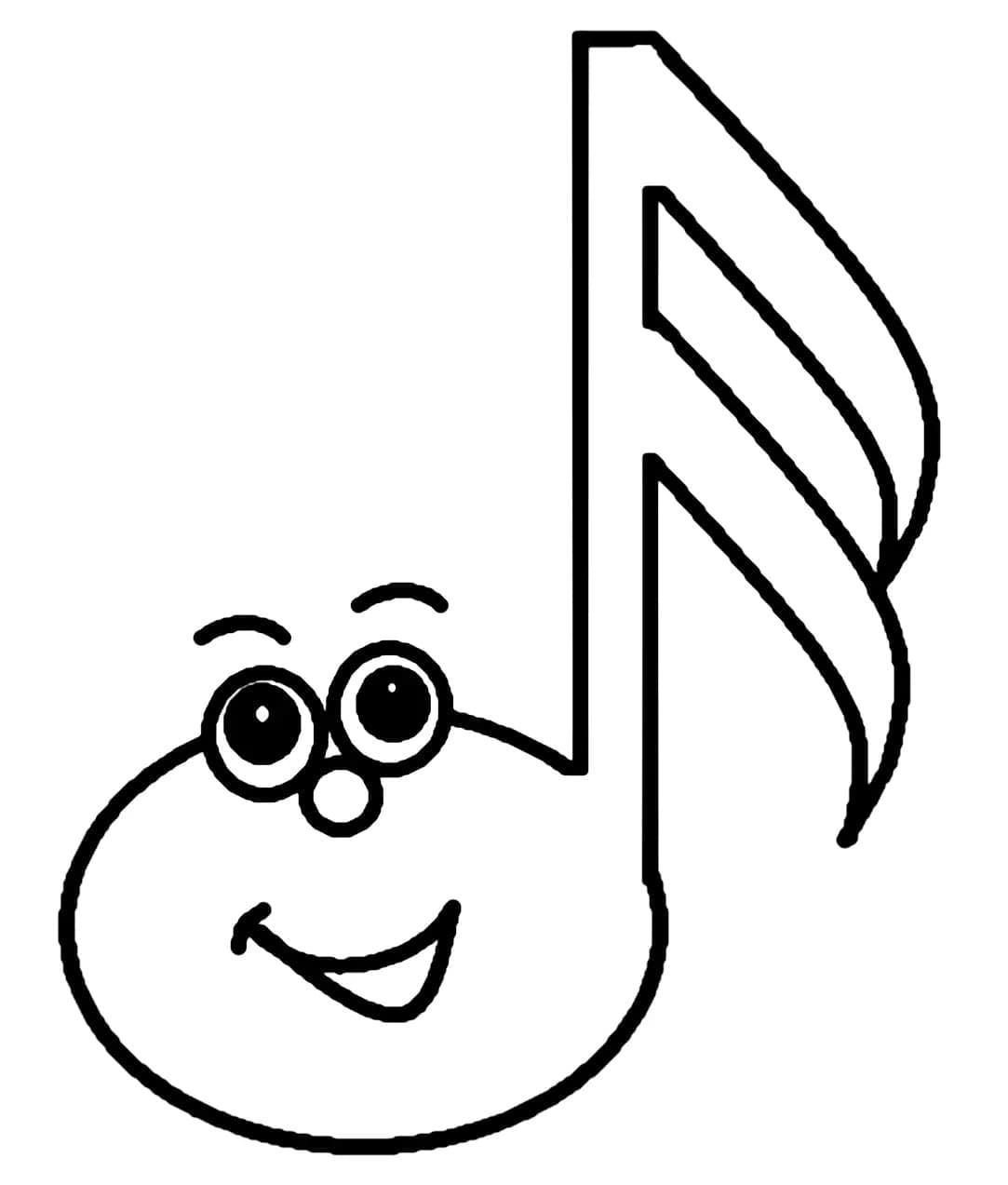 Hudební Noty (30) omalovánka