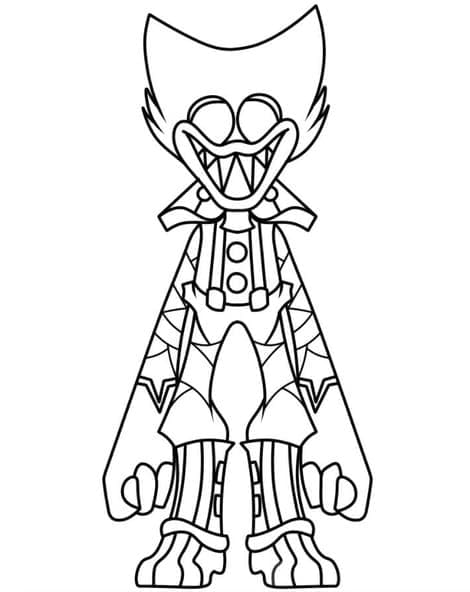 Huggy Wuggy (3) omalovánka