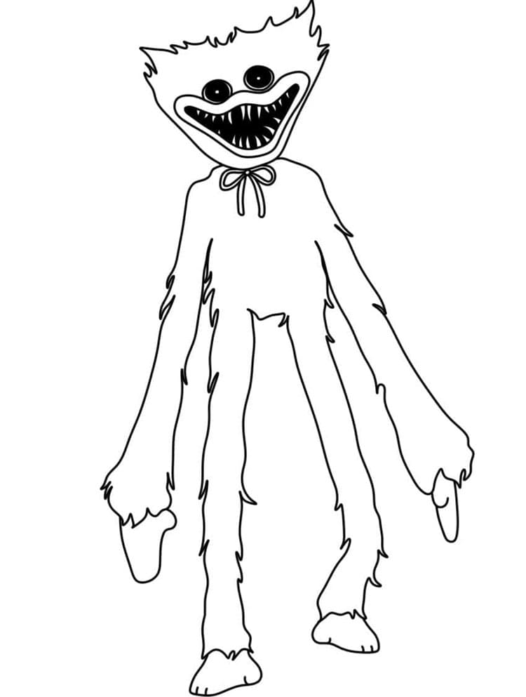 Huggy Wuggy Zdarama omalovánka