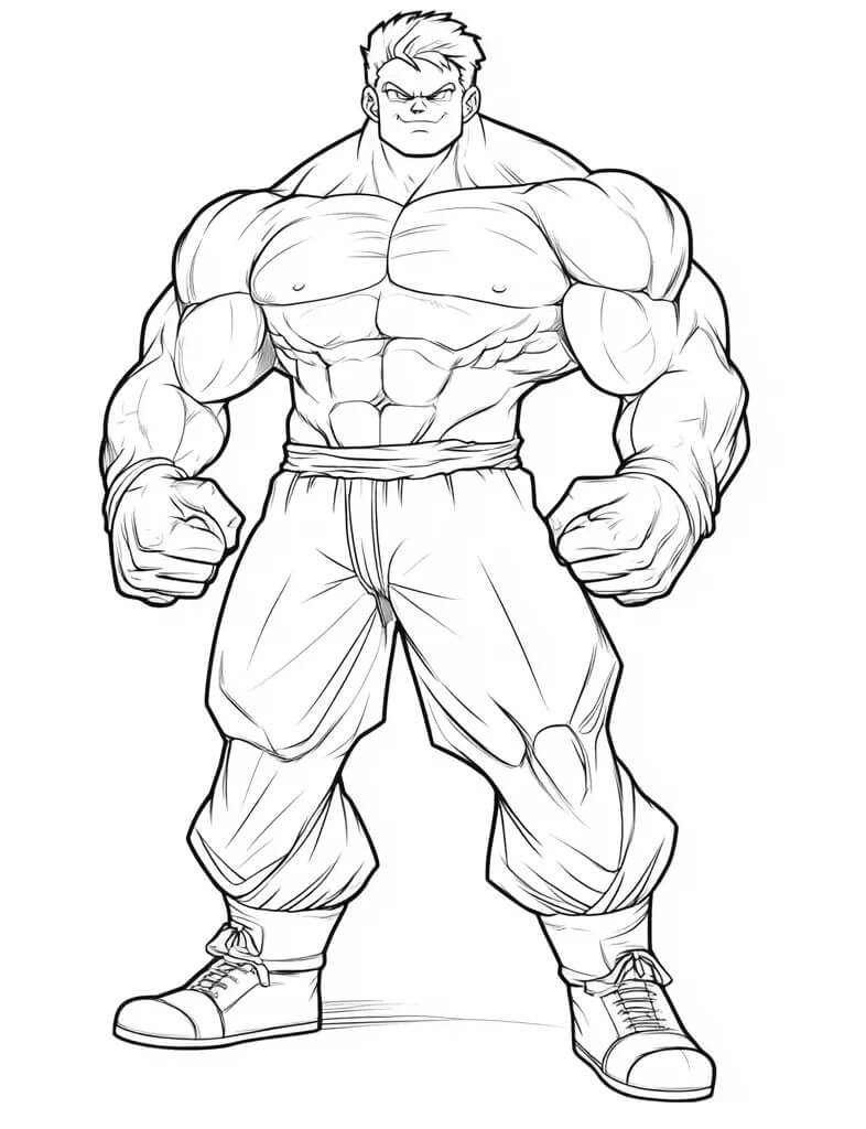 Hulk pro 2leté Děti omalovánka