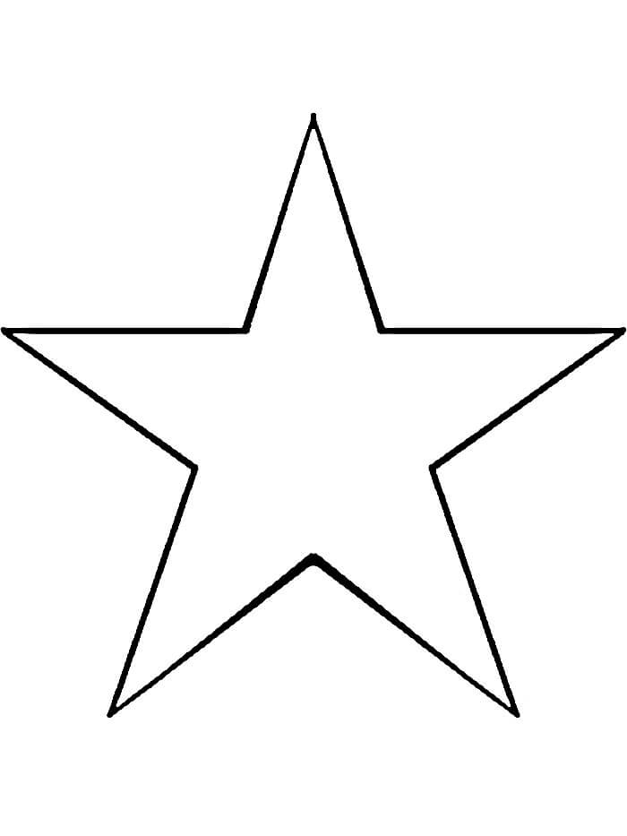 Hvězda Tisknutelná pro Děti omalovánka