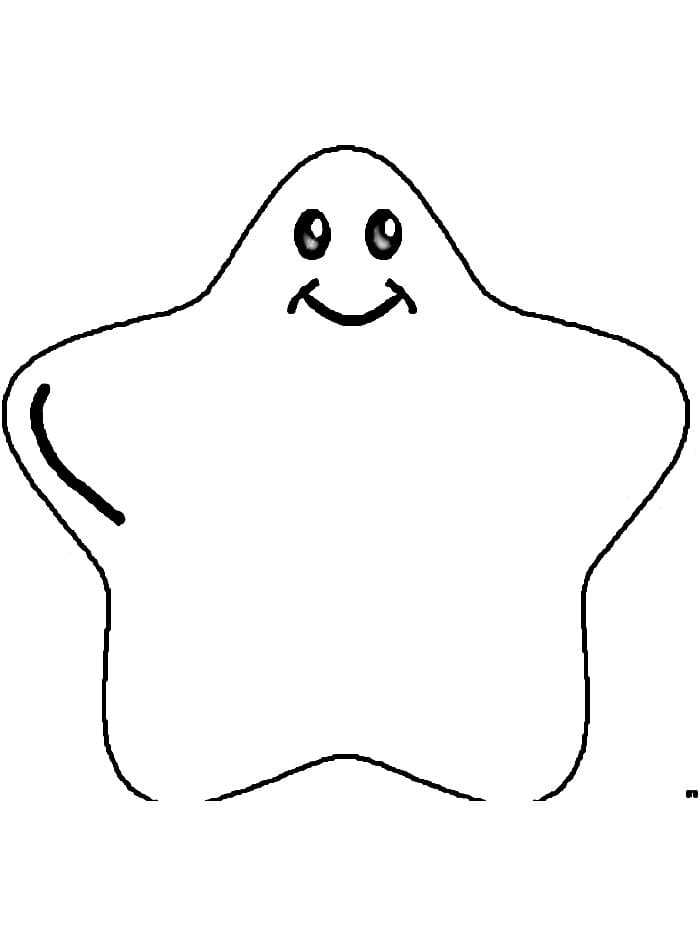 Hvězda Tisknutelná omalovánka