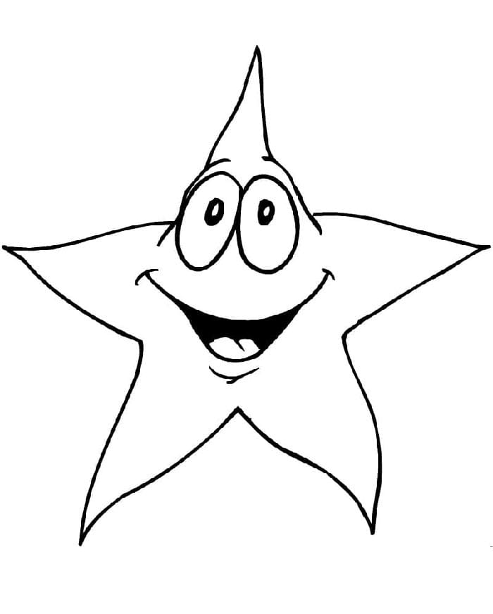 Hvězda k Tisku omalovánka
