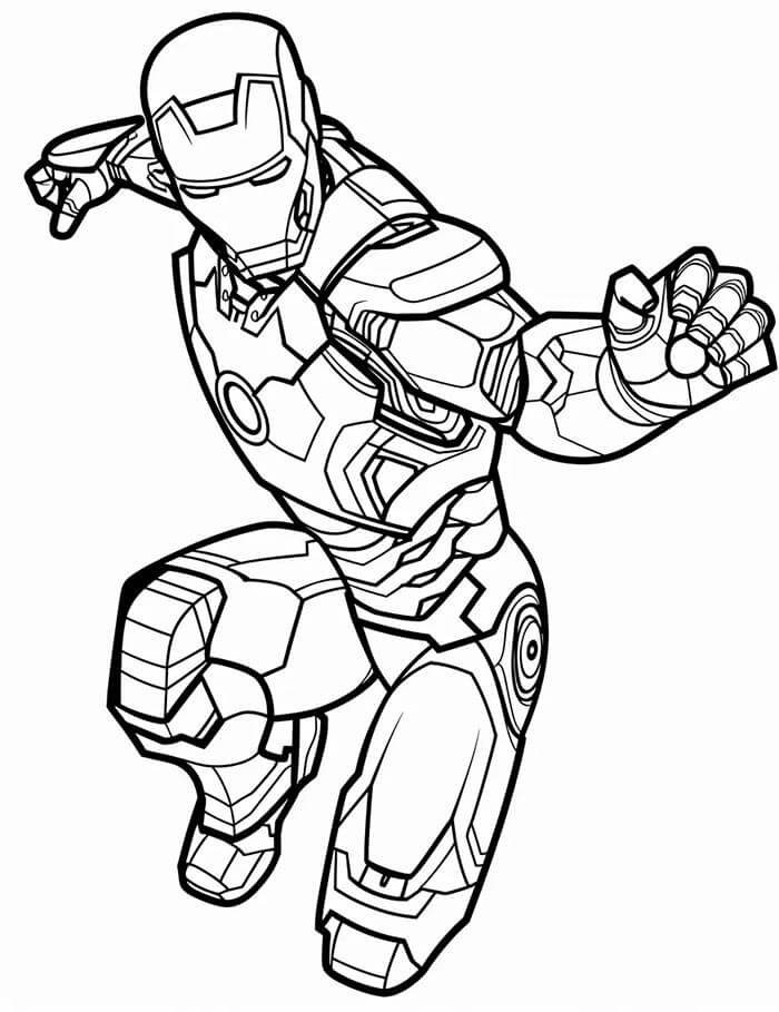 Iron Man Zdarama omalovánka