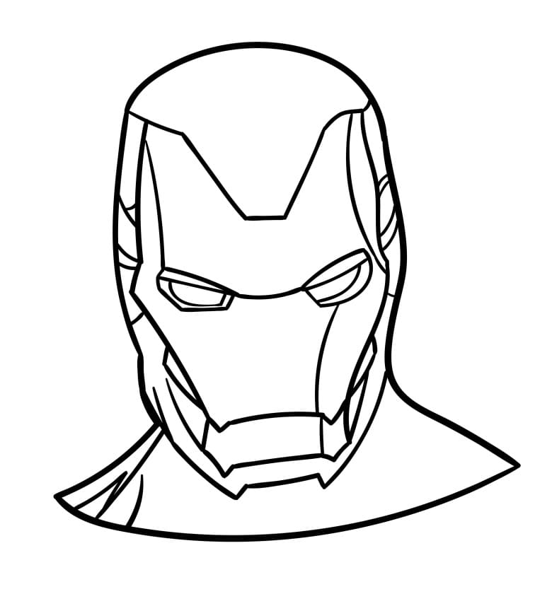 Iron Man Zdarma pro Děti omalovánka