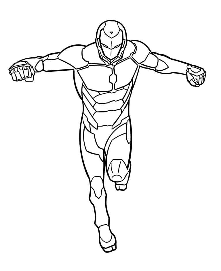 Iron Man pro 1leté Děti omalovánka