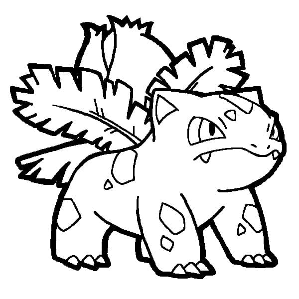 Ivysaur Pokemon omalovánka