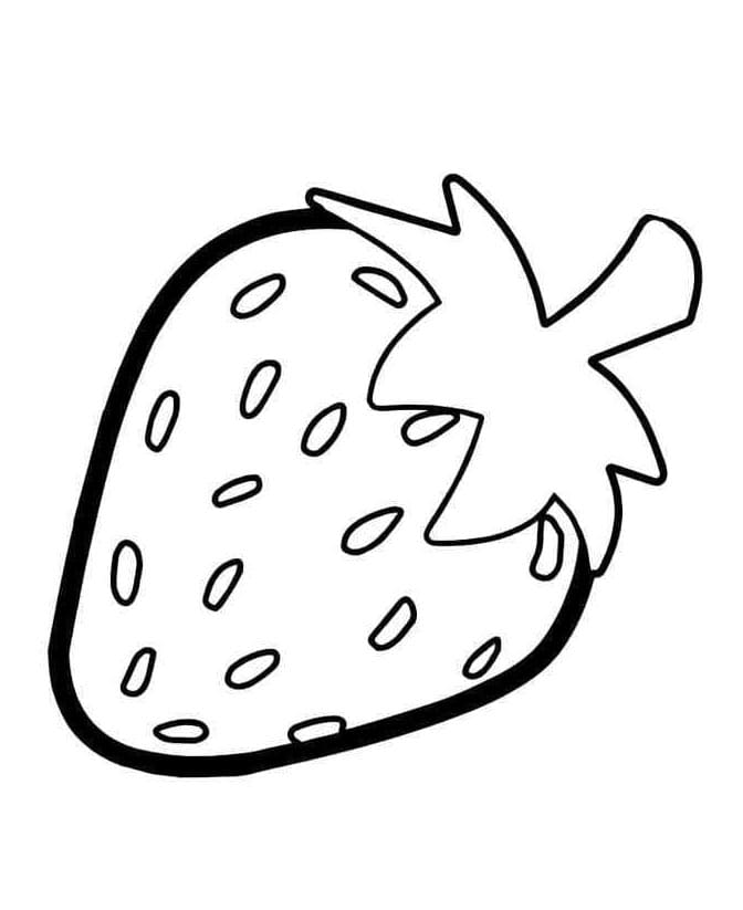 Jahoda Vymalovatelné pro Děti omalovánka