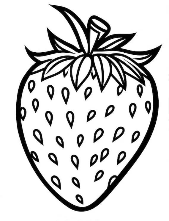 Jahoda Zdarama omalovánka