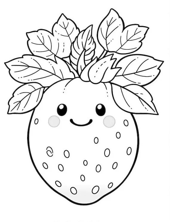 Jahoda Zdarma omalovánka