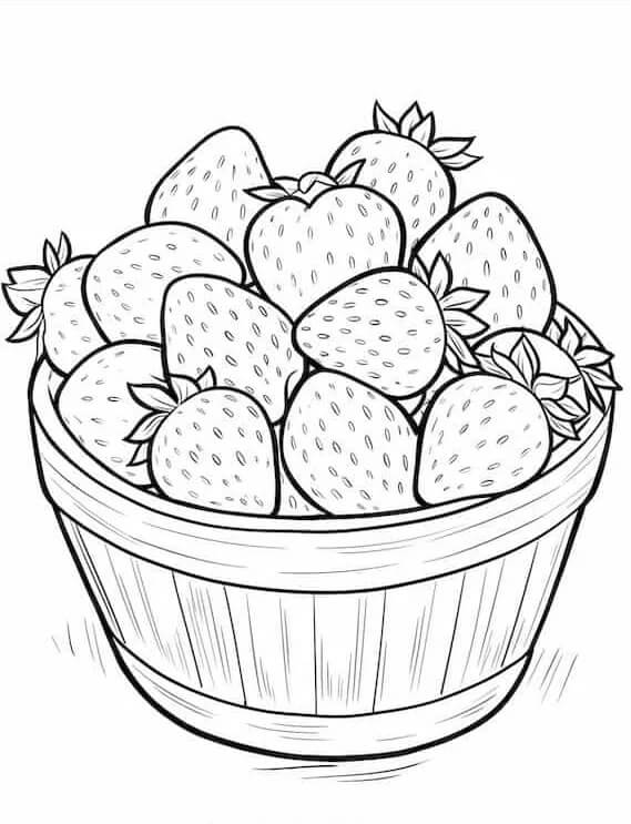 Jahoda k Tisku omalovánka