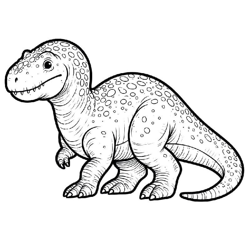 Jeden Dinosaurus omalovánka