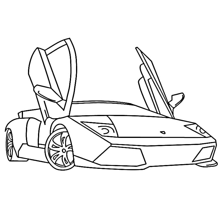 Jeden Lamborghini omalovánka
