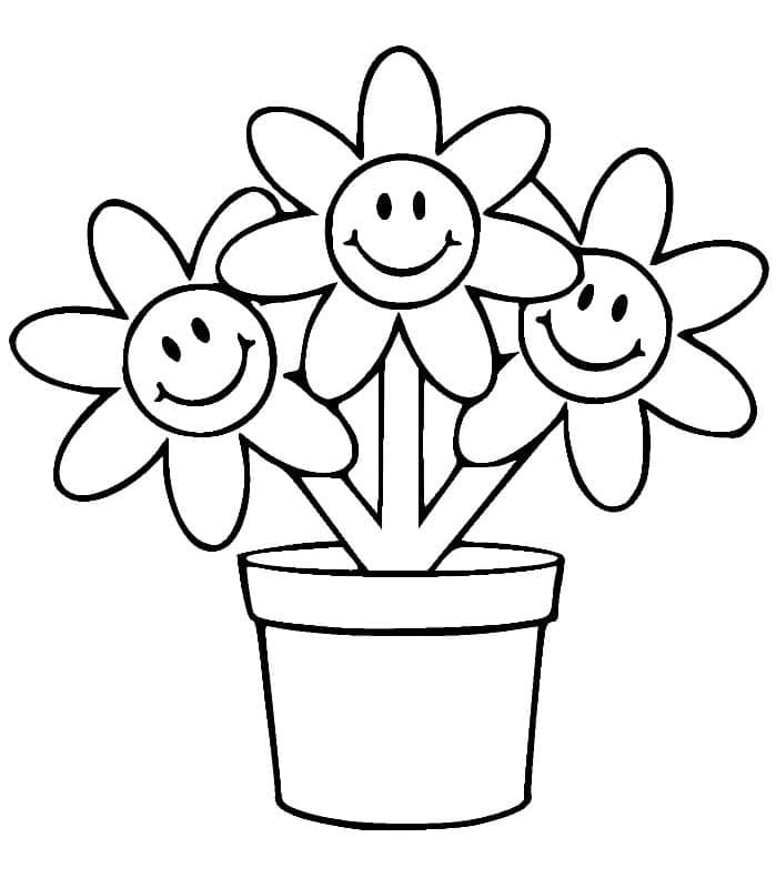 Jeden Roztomilý Květináč omalovánka