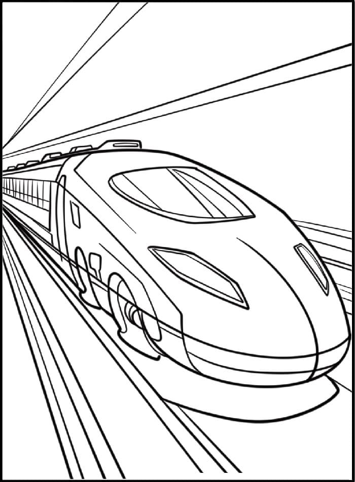 Jeden Vlak omalovánka