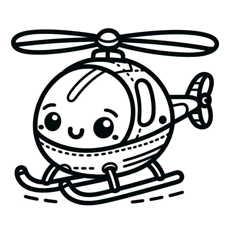 Jeden Vrtulník omalovánka