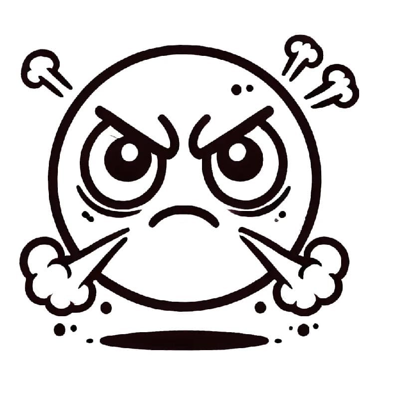 Jedna Emotikona omalovánka