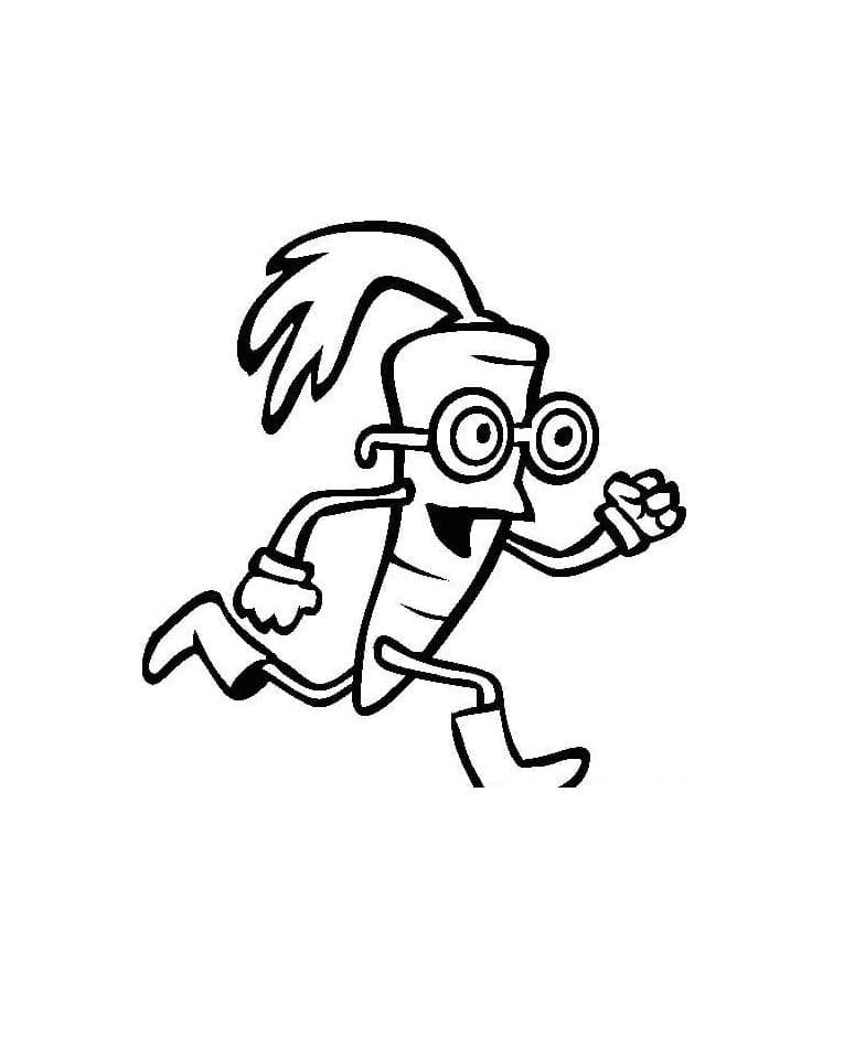 Jedna Mrkev omalovánka