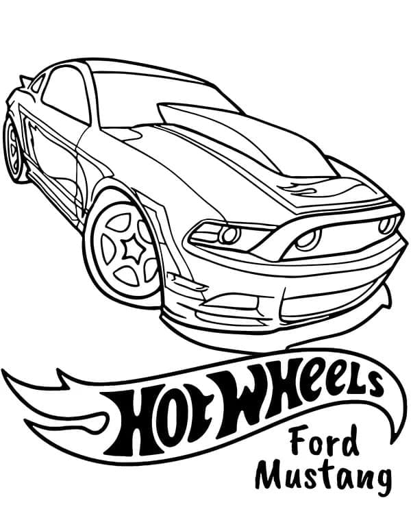 Jednoduché Hot Wheels omalovánka