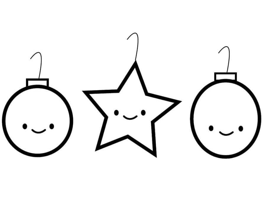 Jednoduché Vánoce omalovánka