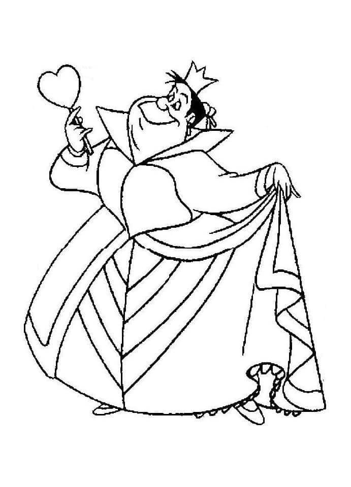 Jednoduchý Alenka v říši divů omalovánka