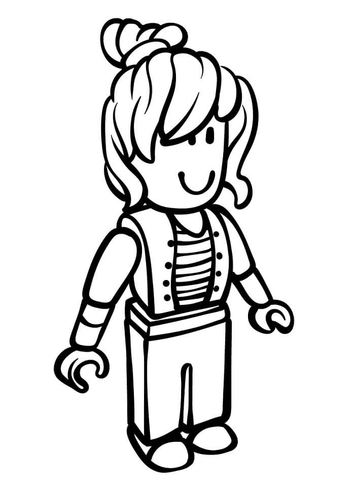 Jednoduchý Roblox omalovánka