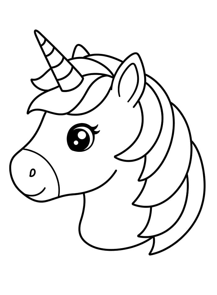 Jednorožec pro 3leté Děti omalovánka